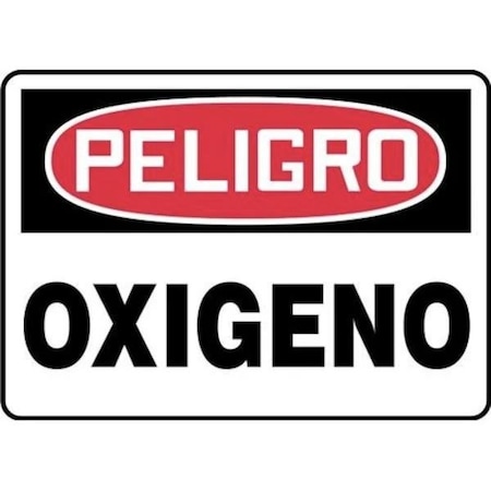 Accuform OSHA DANGER Safety Sign OXYGEN 7 in x SHMCHL168XV